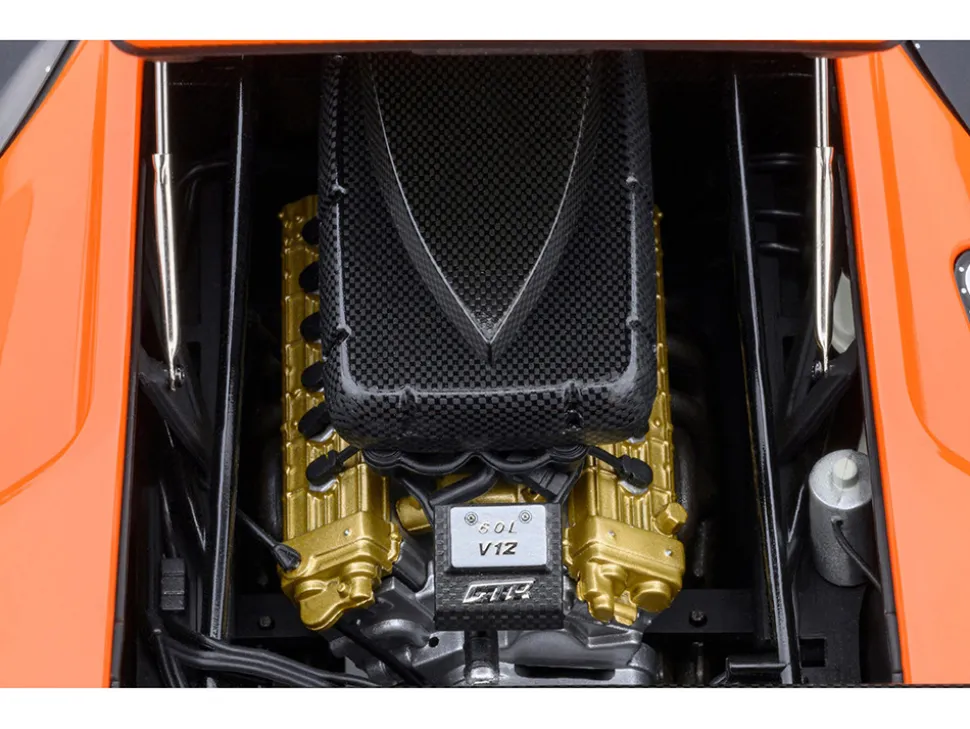 Lamborghini Diablo GTR Arancio Ishtar Orange 1/18 Model Car by Autoart