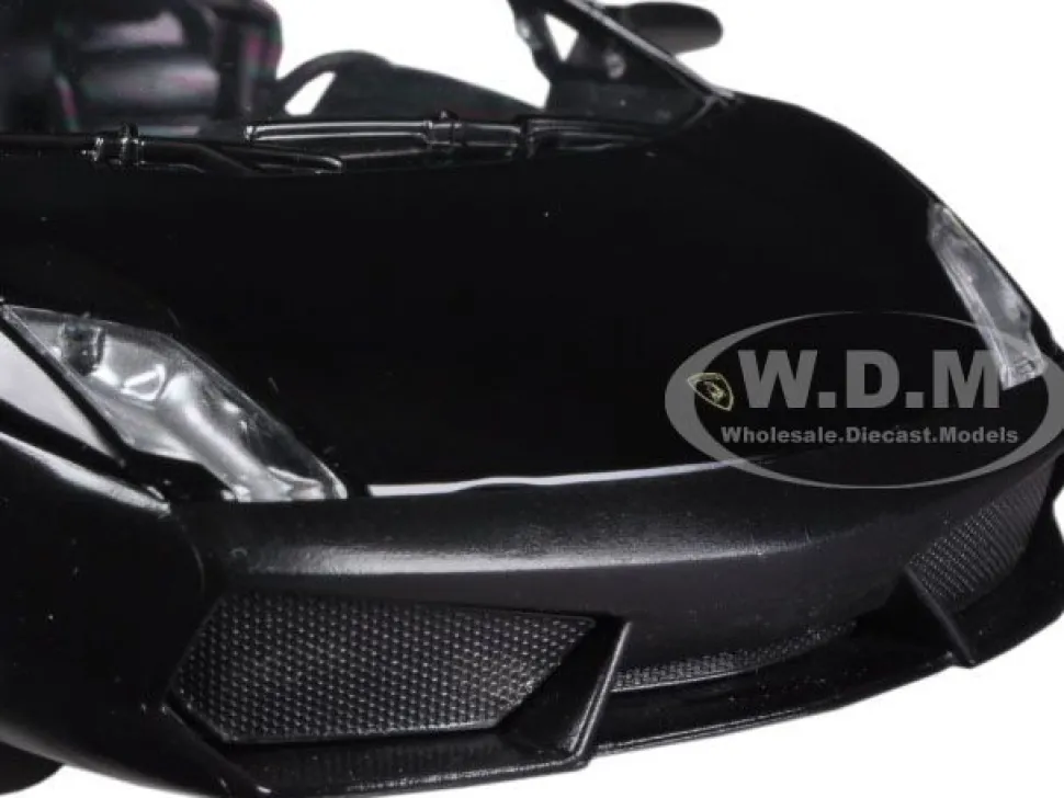 Lamborghini Gallardo LP-560-4 Matt Black 1/24 Diecast Car Model Motormax 73362