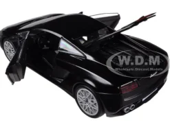Lamborghini Gallardo LP-560-4 Matt Black 1/24 Diecast Car Model Motormax 73362