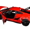 Lamborghini Gallardo Superleggera Red Black Stripes Hyper-Spec Series 1/24 Diecast Model Car Jada 32945