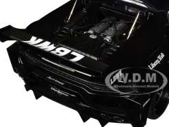 Lamborghini Huracan GT LB Silhouette Works Black 1/18 Model Car Autoart 79129
