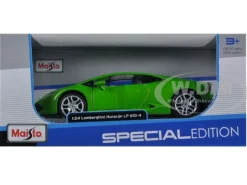 Lamborghini Huracan LP610-4 Green 1/24 Diecast Model Car Maisto 31509