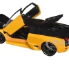 Lamborghini Murcielago LP 640 Yellow Metallic and Matt Black Hyper-Spec Series 1/24 Diecast Model Car Jada 34028