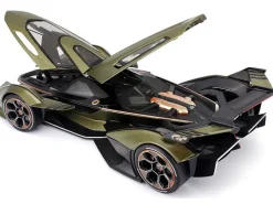 Lamborghini V12 Vision Gran Turismo Matt Green Metallic 1/18 Diecast Model Car Maisto 31454