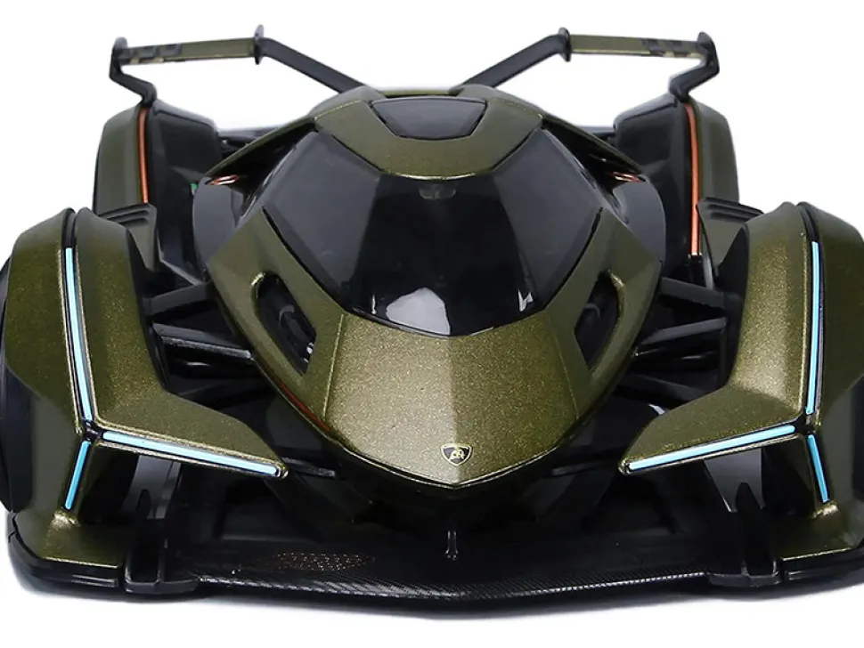 Lamborghini V12 Vision Gran Turismo Matt Green Metallic 1/18 Diecast Model Car Maisto 31454