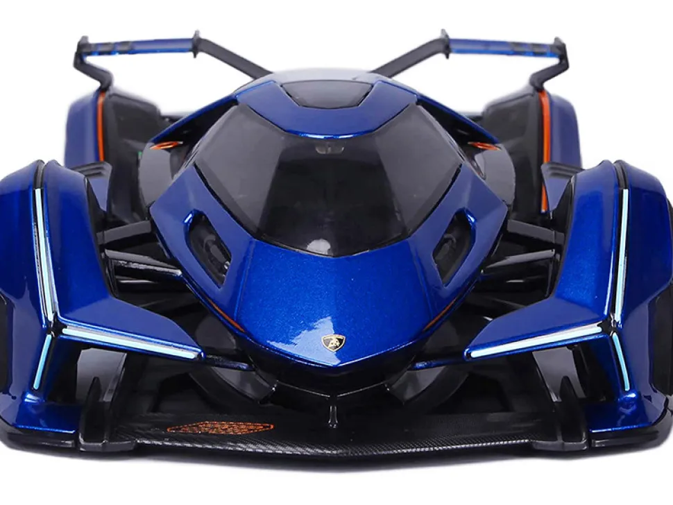 Lamborghini V12 Vision Gran Turismo Blue Metallic 1/18 Diecast Model Car Maisto 31454