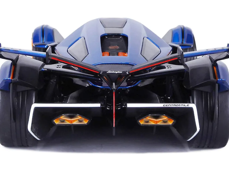 Lamborghini V12 Vision Gran Turismo Blue Metallic 1/18 Diecast Model Car Maisto 31454