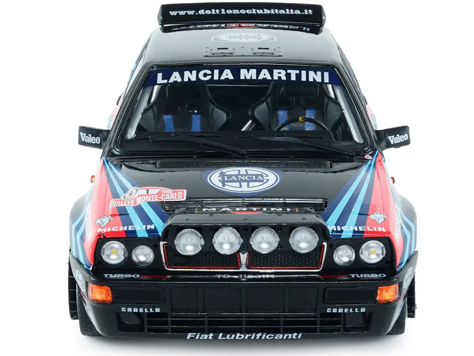 Lancia Delta HF Integrale #1 A. Sacco - A. Ollero "Miki Biasion Martini Racing Rallye Monte Carlo 1990 Tribute" FIA Historic Rally (2026) "Competition" Series 1/18 Diecast Model Car by Solido