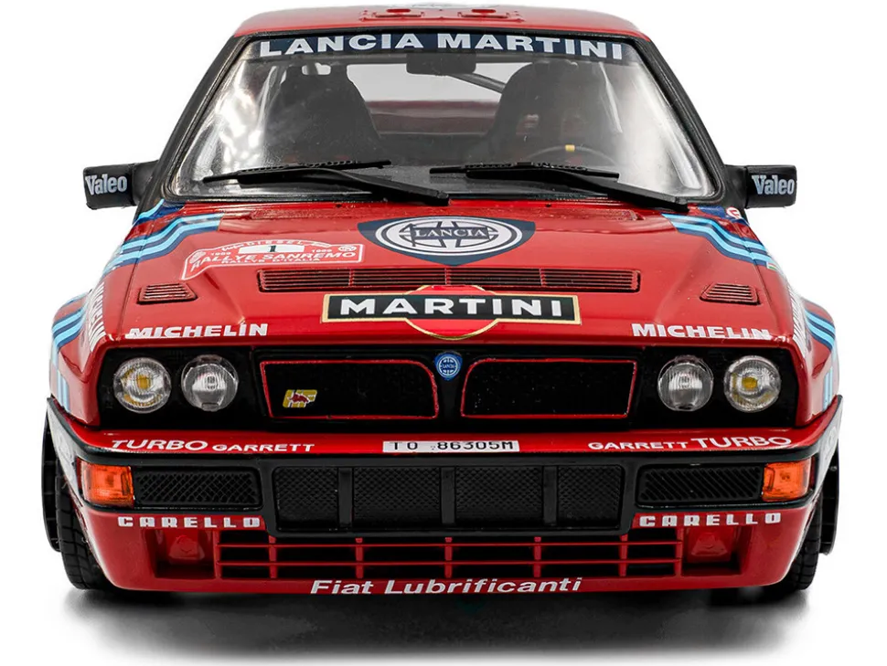 Lancia Delta HF Integrale #1 Miki Biasion - Tiziano Siviero Winner "Rally Sanremo" (1989) "Competition" Series 1/18 Diecast Model Car by Solido