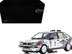 Lancia Delta HF 4WD #3 Juha Kankkunen - Juha Piironen "Martini Racing" Winner "Olympus Rally" (1987) 1/18 Diecast Model Car by Kyosho