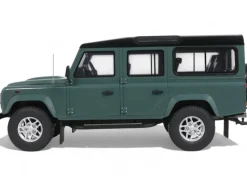2016 Land Rover Defender 3 Station Wagon Green with Black Top 1/18 Model Car by GT Spirit