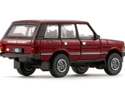 Land Rover Range Rover Classic LSE RHD Right Hand Drive Red with Sunroof Extra Wheels 1/64 Diecast Model Car BM Creations 64B0180