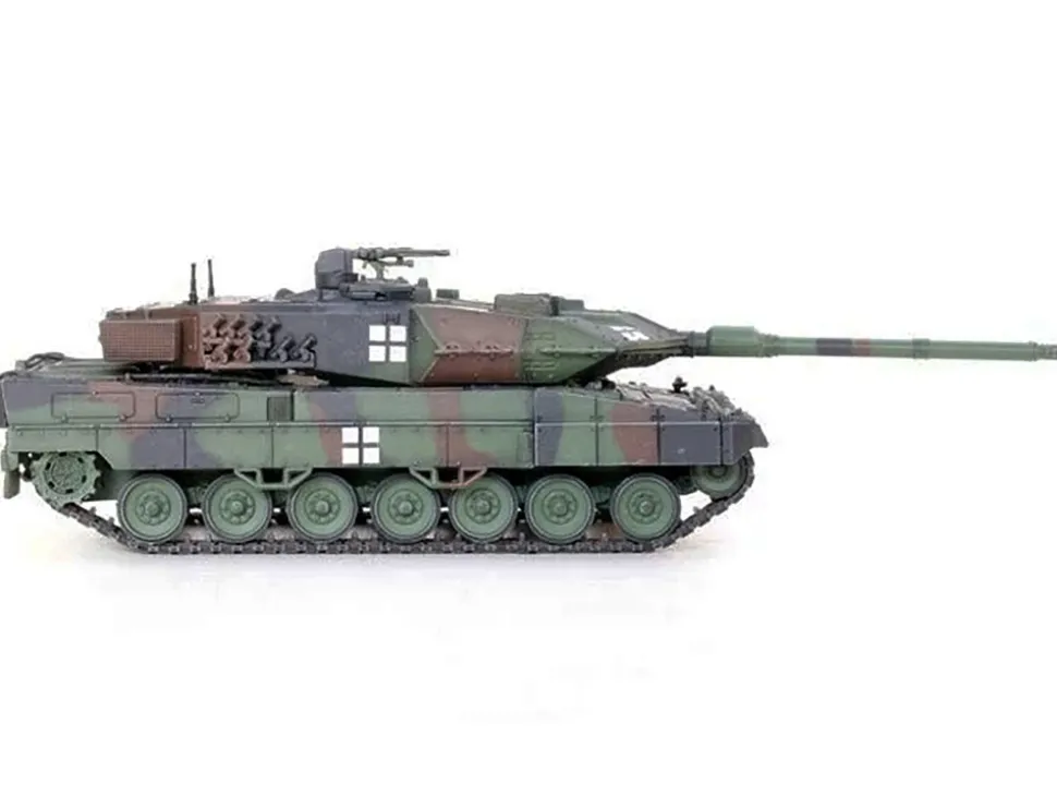 Leopard 2A6 Main Battle Tank Green Camouflage Ukrainian Army Armor Premium Series 1/72 Diecast Model Panzerkampf 12173PD