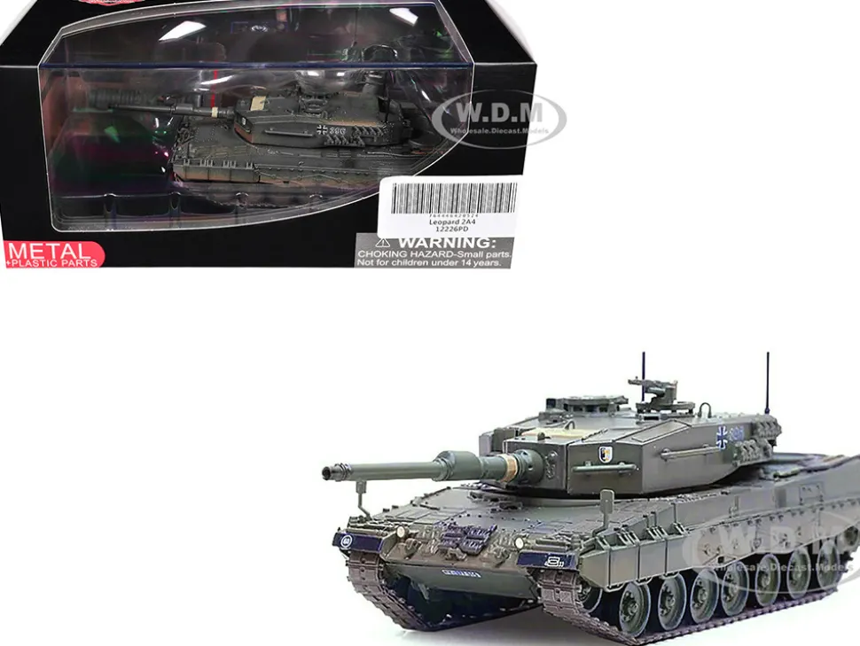 Leopard 2A4 Main Battle Tank with Snorkel "Green Camouflage" German Army "Armor Premium" Series 1/72 Diecast Model by Panzerkampf
