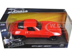 Letty's Chevrolet Corvette Fast & Furious F8 "The Fate of the Furious" Movie 1/24 Diecast Model Car Jada 98298