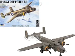Level 4 Model Kit B-25J Mitchell Medium Bomber Plane 1/48 Scale Model Revell 85-5512