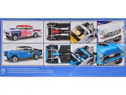Level 4 Model Kit 1955 Chevrolet Bel Air Street Machine 2-in-1 Kit 1/24 Scale Model by Revell