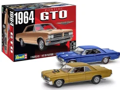 Level 4 Model Kit 1964 Pontiac GTO 2-in-1 Kit 1/24 Scale Model by Revell