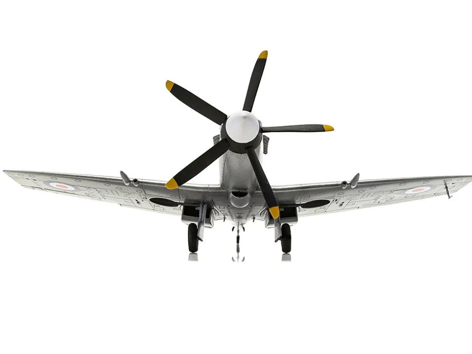 Level 2 Model Kit Supermarine Spitfire FR Mk.XIV Fighter Aircraft with 2 Scheme Options 1/48 Plastic Model Kit Airfix A05135