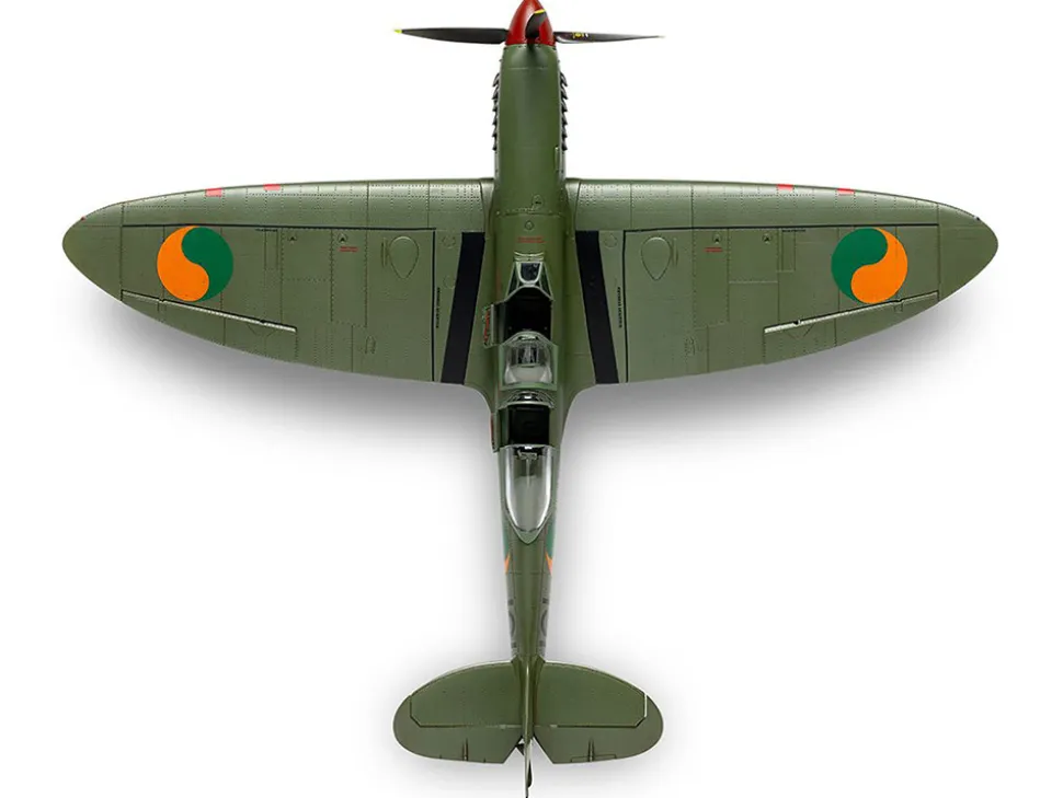 Level 2 Model Kit Supermarine Spitfire Tr.9 Fighter Aircraft with 2 Scheme Options 1/48 Plastic Model Kit by Airfix
