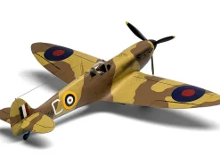 Level 2 Model Kit Supermarine Spitfire Mk.I Fighter Aircraft with 3 Scheme Options 1/48 Plastic Model Kit by Airfix