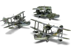 Level 3 Model Kit Supermarine Walrus Mk.I Aircraft with 3 Scheme Options 1/48 Plastic Model Kit by Airfix