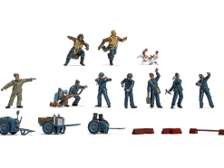 Level 1 Model Kit WWII RAF Ground Crew Figure and Accessory Set 1/48 Plastic Model Kit by Airfix