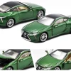 Lexus LC500 Nori Green Metallic Black Top Limited Edition 1200 pieces 1/64 Diecast Model Car Era Car LS21LCRN60