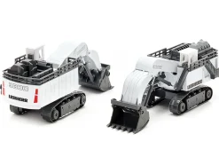 Liebherr R9800 Mining Excavator White and Gray 1/87 HO Diecast Model Siku 1798