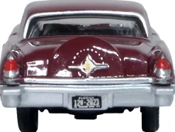 1956 Lincoln Continental Mark II Dark Red 1/87 (HO) Scale Diecast Model Car by Oxford Diecast