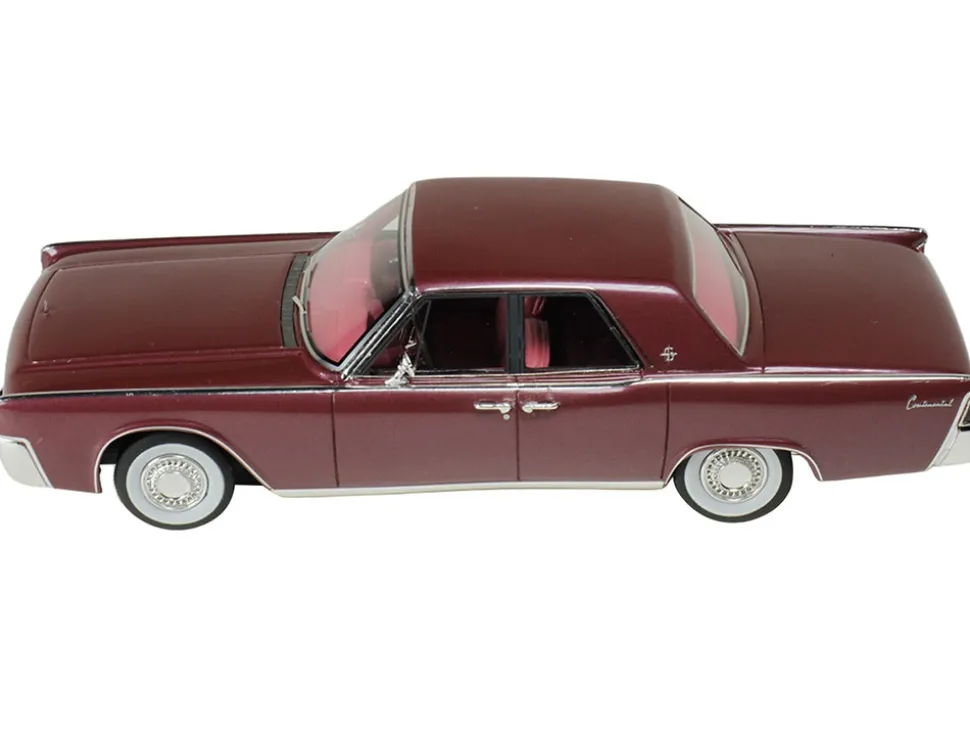 1962 Lincoln Continental Royal Red Metallic with Red Interior Limited Edition to 200 pieces Worldwide 1/43 Model Car by Goldvarg Collection