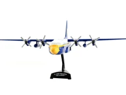 Lockheed C 130 Hercules Transport Aircraft Fat Albert Blue Angels 1/200 Diecast Model Airplane Postage Stamp PS5330-2