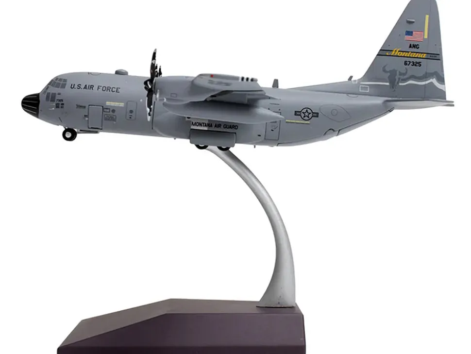 Lockheed C-130H3 Hercules Transport Aircraft "Montana Air National Guard, Great Falls ANGB" United States Air Force "Gemini 200" Series 1/200 Diecast Model Airplane by GeminiJets