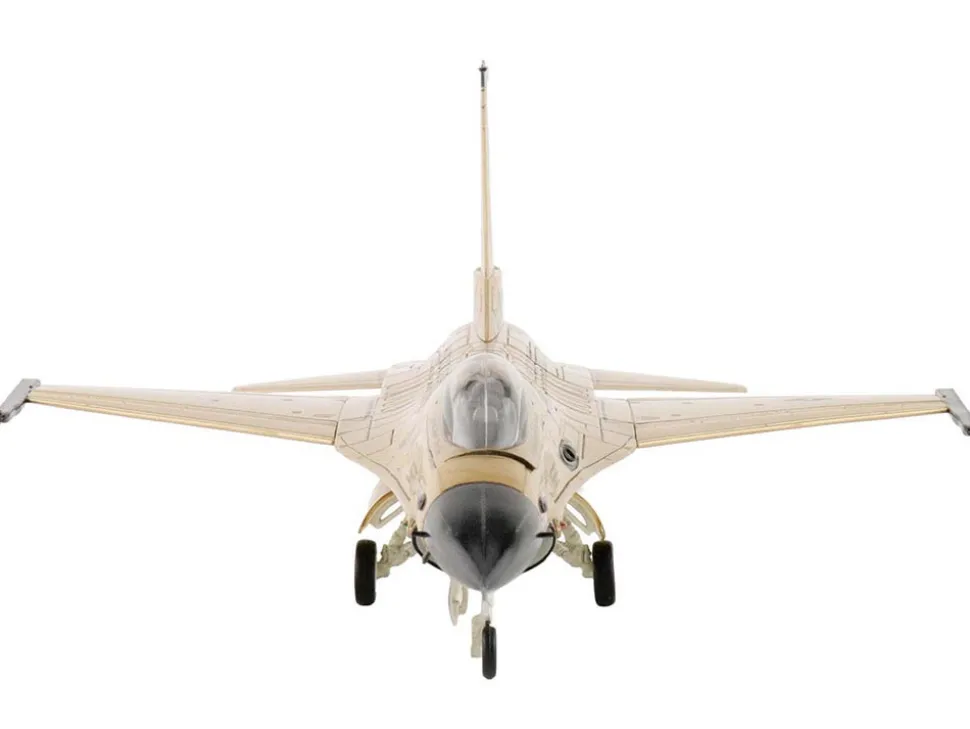 Lockheed F-16A Fighting Falcon Fighter Aircraft "85-1565, Golden Bat Viper, 185 ARW, Iowa ANG, Squadron 50th Anniversary" (2022) United States Air Force "Air Power Series" 1/72 Diecast Model by Hobby Master