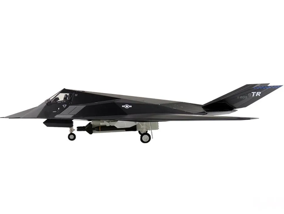 Lockheed F-117A Nighthawk Stealth Aircraft "84-0809" (2022) United States Air Force "Air Power Series" 1/72 Diecast Model by Hobby Master
