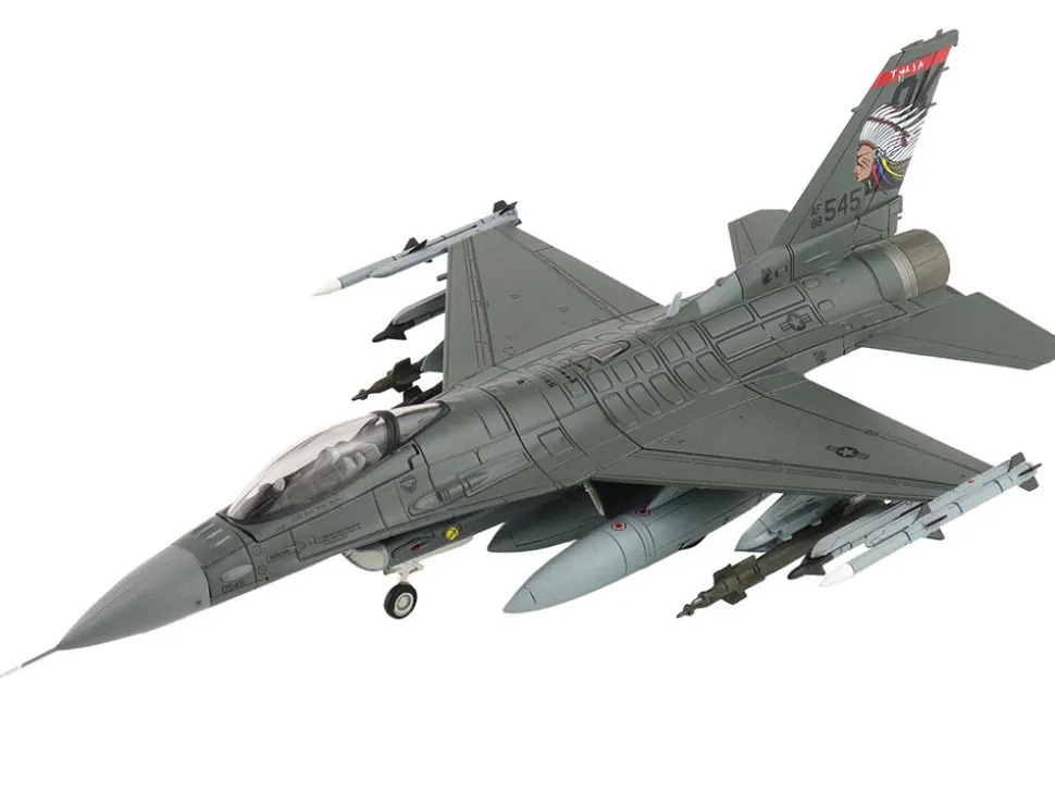Lockheed F-16C Fighting Falcon Fighter Aircraft "88-0545, 138th Fighter Wing, Oklahoma Air National Guard" (2024) United States Air Force "Air Power Series" 1/72 Diecast Model by Hobby Master