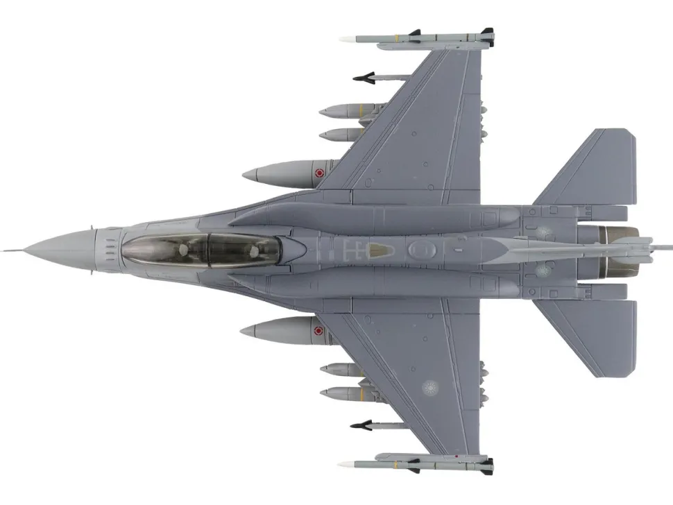 Lockheed F-16D Fighting Falcon Fighter Aircraft "6831, Block 70" (2025) Republic of China Air Force "Air Power Series" 1/72 Diecast Model by Hobby Master