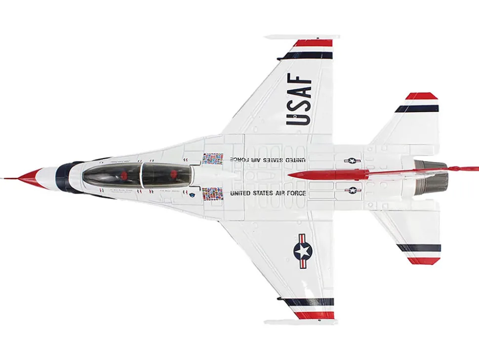 Lockheed F-16D Fighting Falcon Fighter Aircraft "No.7, Thunderbirds, Nellis Air Force Base" (2017) United States Air Force "Air Power Series" 1/72 Diecast Model by Hobby Master