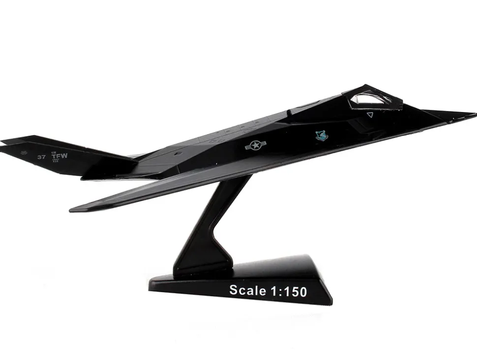 Lockheed F 117 Nighthawk Stealth Aircraft United States Air Force 1/150 Diecast Model Airplane Postage Stamp PS5386