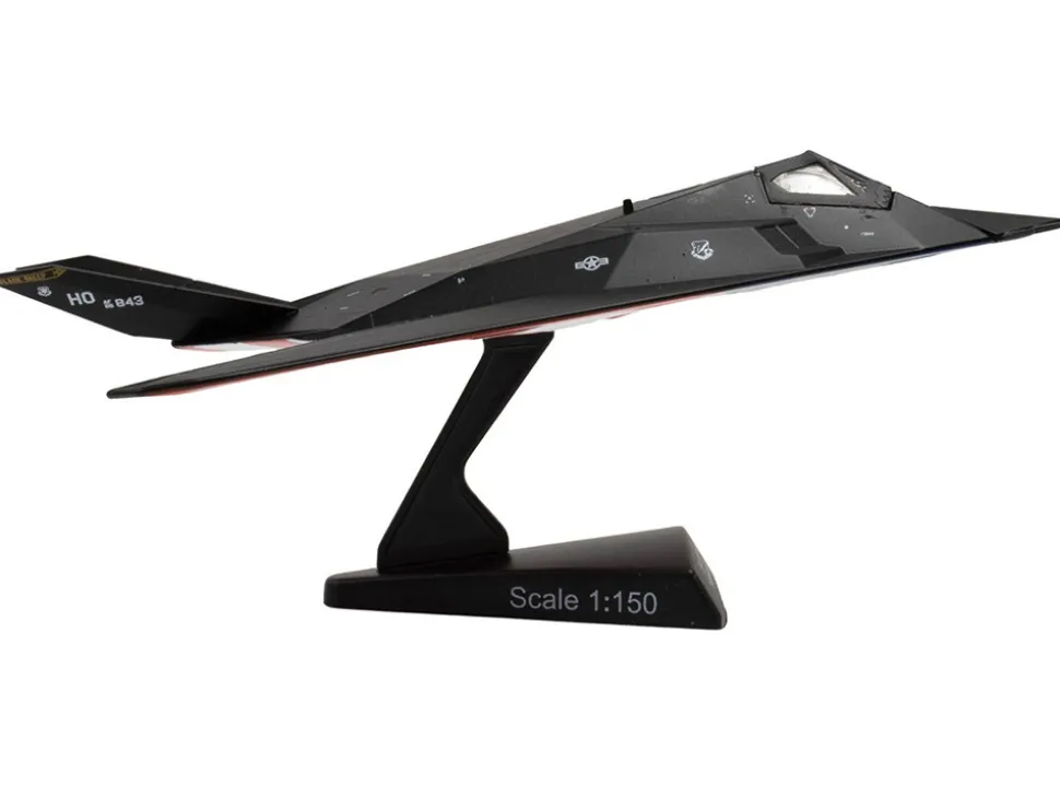 Lockheed F-117 Nighthawk Stealth Aircraft "Affectionately Christine - Stars and Stripes" United States Air Force 1/150 Diecast Model Airplane by Postage Stamp