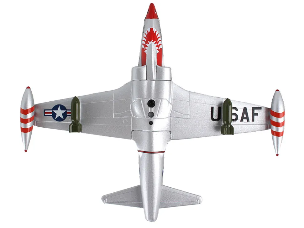 Lockheed F 80 Shooting Star Fighter Aircraft Evil Eye Fleagle Miss Barbara Ann United States Air Force 1/96 Diecast Model Airplane Postage Stamp PS5392-1