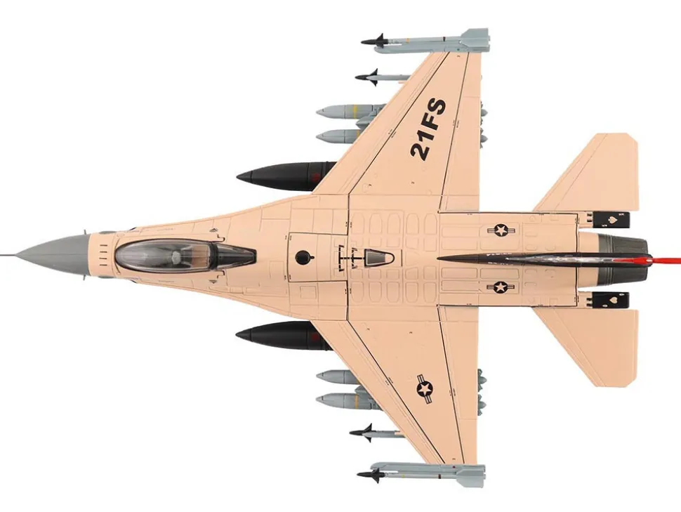 Lockheed F-16V Fighting Falcon Fighter Aircraft "93-0814, Play to Win, 21st Sqn., Luke AFB" (2025) United States Air Force "Air Power Series" 1/72 Diecast Model by Hobby Master