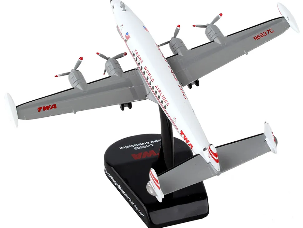 Lockheed L 1049G Super Constellation Commercial Aircraft Trans World Airlines TWA 1/300 Diecast Model Airplane Postage Stamp PS5806-1