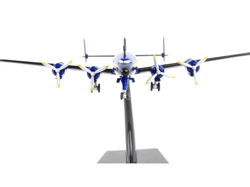 Lockheed L 1049G Super Constellation Commercial Aircraft Blue Angels United States Navy 1/300 Diecast Model Airplane Postage Stamp PS5806-2