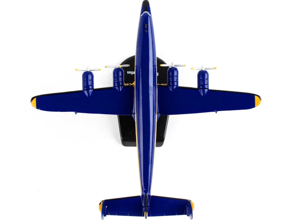 Lockheed L 1049G Super Constellation Commercial Aircraft Blue Angels United States Navy 1/300 Diecast Model Airplane Postage Stamp PS5806-2