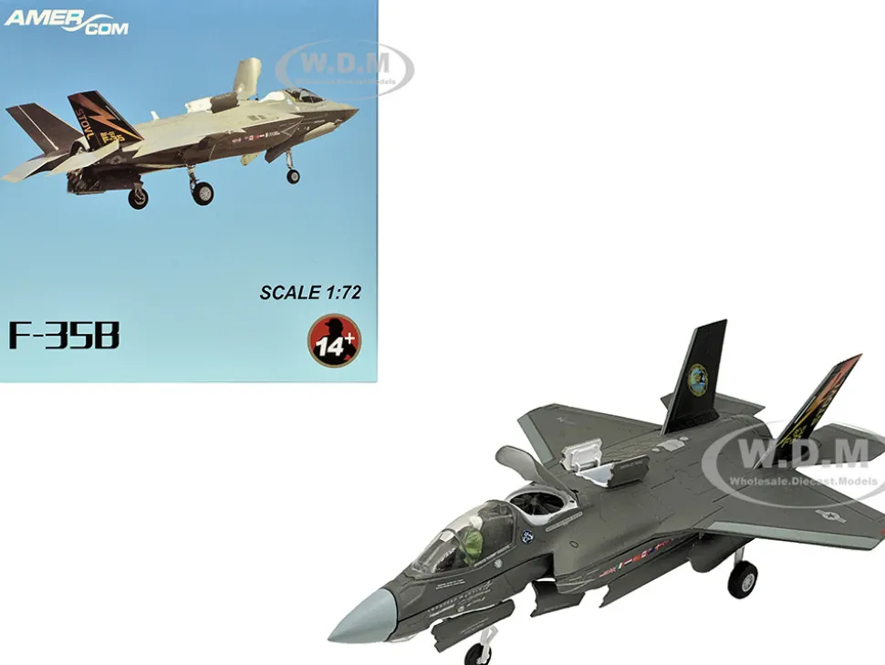 Lockheed Martin F-35B (STOVL) Lightning II Aircraft "BF-01 Prototype, Air Test an Evaluation Squadron 23 (VX-23) Salty Dogs" (2009) United States Navy 1/72 Diecast Model Airplane