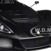 Lotus 3-Eleven Matt Black with Gloss Black Accents 1/18 Model Car Autoart 75391