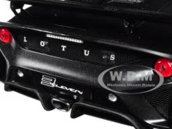 Lotus 3-Eleven Matt Black with Gloss Black Accents 1/18 Model Car Autoart 75391