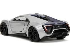 Lykan Hypersport Silver Metallic and Purple Pink Slips Series 1/32 Diecast Model Car Jada 35415
