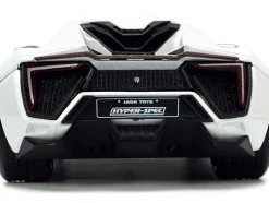 Lykan Hypersport White with Bronze Metallic Rear Spoiler HKS Hyper-Spec Series 1/24 Diecast Model Car Jada JA34030